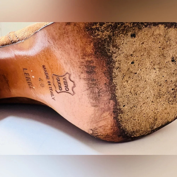 Vintage 1990s Todd Oldham Tall High Heel Suede Boots - Picture 3 of 15